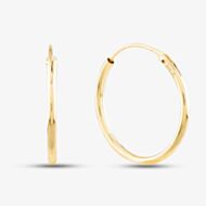 9ct Yellow-Gold Sleeper Hoop Earrings 1.53.9809