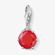 THOMAS SABO Silver July Red Synthetic Coral Charm 1260-590-10