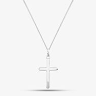 Silver Plain Cross Pendant P177 N2326
