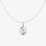 Fashionista Silver Sterling Silver Night Sky Star Locket Pendant P5638C N2326