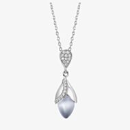 Fei Liu Magnolia Silver Small Pendant MAG-925R-301-CEGY