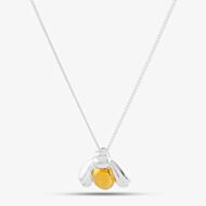 Sterling Silver Two-Tone Bumblebee Necklace P4678 N2326