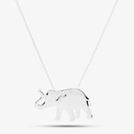 Sterling Silver Elephant Necklace P4929 N2326