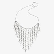 Chavin Silver Statement Multi Triangle Drop Necklace TR019