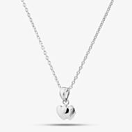 Fashionista Silver Sterling Silver Double Heart Pendant SPE269X1CH180R1