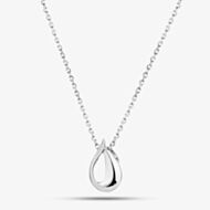 Fashionista Silver Sterling Silver Twist Teardrop Pendant AP14363/R