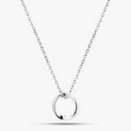 Fashionista Silver Sterling Silver Twist Open Circle Pendant AP12708/R