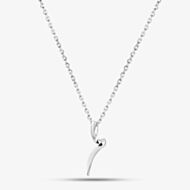 Fashionista Silver Sterling Silver Spiral Drop Pendant AP18383/R