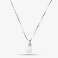 Fashionista Silver Serling Silver Freshwater Pearl Pendant AP18007WFM/R