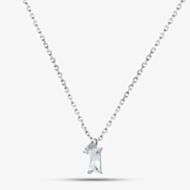 Fashionista Silver Sterling Silver Baguette Cut Cubic Zirconia Pendant AP14945Z/R