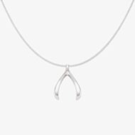 Fashionista Silver Sterling Silver Wishbone Pendant P5654 N2326