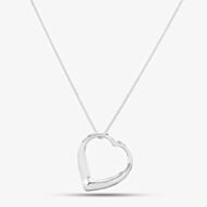 Silver Open Heart Pendant GK-P354