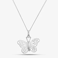 Silver Filigree Butterfly Pendant 8-63-0929