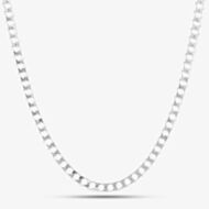 Sterling Silver 20 Inch Square Curb Chain SSLC-410-AG-20