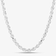 Sterling Silver 20 Inch Thick Rope Chain SDCR-560-AG-20