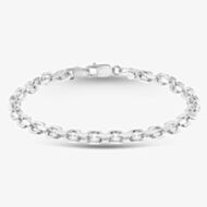 Sterling Silver 7.5 Inch Cable Chain Bracelet SDMC-480-AG-7.5