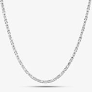 Sterling Silver 2.5mm Square Byzantine Chain S1059-18