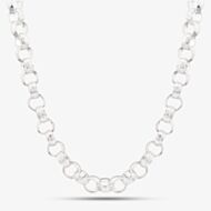 Silver Sterling 22 Inch Patterned Tulip Chain S1072-22
