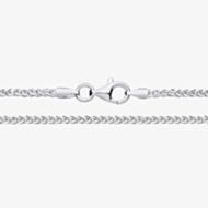 Fashionista Silver Sterling Silver 20 Inch Spiga Chain S1136-20