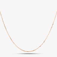 Rose Gold Plated 20 Inch Trace Chain CA4DC040/0.50 RGP