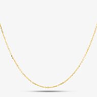 Gold Plated 16 Inch Trace Chain CA4DC040/0.40 GP
