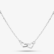 Fashionista Silver Silver Linked Open Heart Chain 16353
