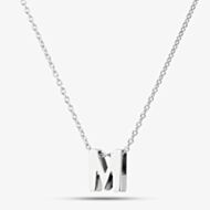 Fashionista Silver Sterling Silver M Initial Pendant CN2583MX11800R1
