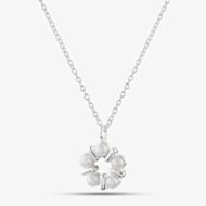 Fashionista Silver Sterling Silver Simulated Pearl Wreath Pendant 016-35619/SP