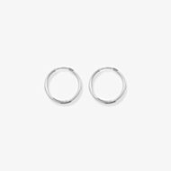 Silver Classic Sterling Silver 16mm Sleeper Hoop Earrings G5533