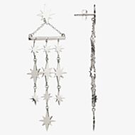 Chavin Silver Starburst Chandelier Dropper Earrings CS031
