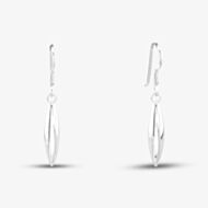 Sterling Silver Oblong Dropper Earrings 8.54.0319