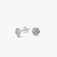Dower & Hall Sterling Silver Wild Rose Stud Earrings WRE6-S