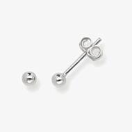 Fashionista Silver Sterling Silver 3mm Ball Stud Earrings G5510