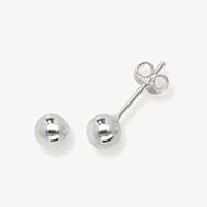 Fashionista Silver Sterling Silver 5mm Ball Stud Earrings G5512