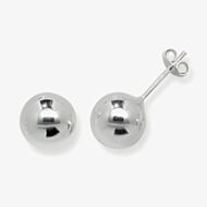 Fashionista Silver Sterling Silver 10mm Ball Stud Earrings G5516