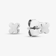 Fashionista Silver Sterling Silver Clover Stud Earrings CEC3802XX0000R1
