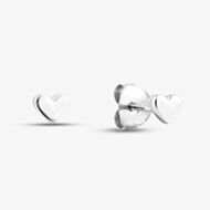 Fashionista Silver Sterling Silver Mini Heart Stud Earrings CEC3801XX0000R1