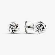 Fashionista Silver Sterling Silver Rope Knot Stud Earrings WTE3918XX0000R1