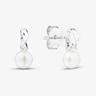 Fashionista Silver Sterling Silver Freshwater Pear Twist Stud Earrings AE25539WFM/R