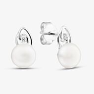Fashionista Silver Sterling Silver Freshwater Pearl Stud Earrings AE25529Z-WFM/R