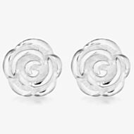 Silver Rose Stud Earrings 8.58.6072