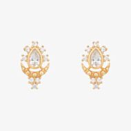V Jewellery Roma Gold Plated Stud Earrings 3212
