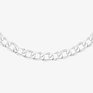 Sterling Silver 20 Inch Flat Curb Chain Necklace 8.13.6365