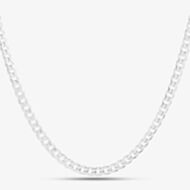 Sterling Silver Flat Curb Chain 61cm 8.13.6367