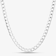 Sterling Silver 22 Inch Flat Square Curb Chain 8.13.4456