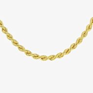 LUXE Silver Gold Plated 4mm Rope Chain 8.12.0114