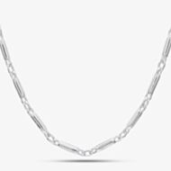 Argentium Silver 18 Inch Tube Bar Chain ARG-943014-18