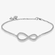 Rosa Lea Pave Infinity Bracelet AE-950632HA-1