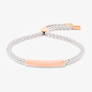 Rosa Lea Grey Cord Bar Toggle Bracelet AM-2THB033606