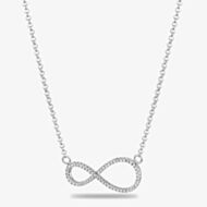 Rosa Lea Pave Infinity Necklace AE-950632NA-1